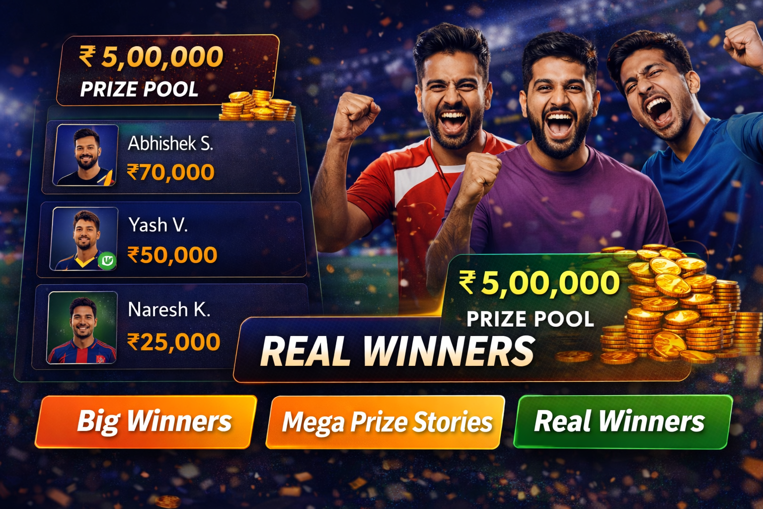 Come Club 11 fantasy cricket result notes